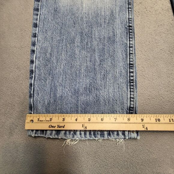 Nautica Jeans Mens 35x30 Blue Straight Leg Relaxed Distressed Denim - Picture 6 of 10